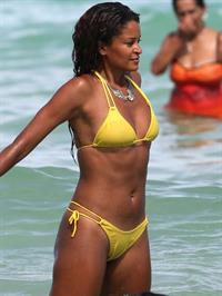Claudia Jordan in a bikini