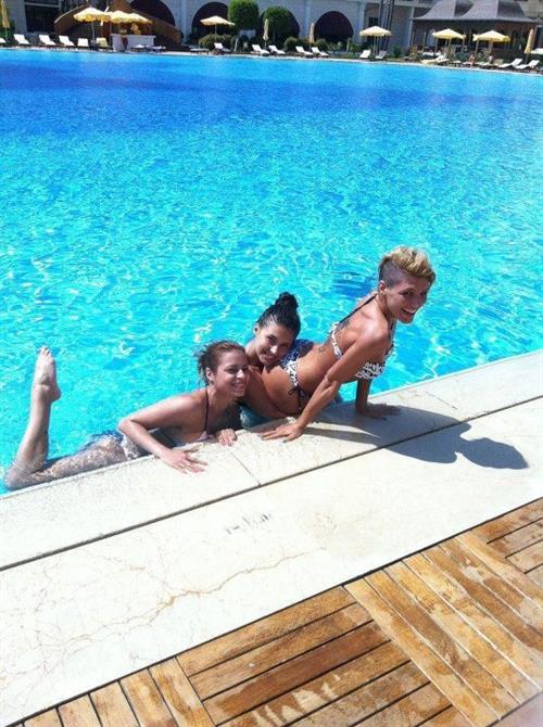 Antonia Iacobescu in a bikini