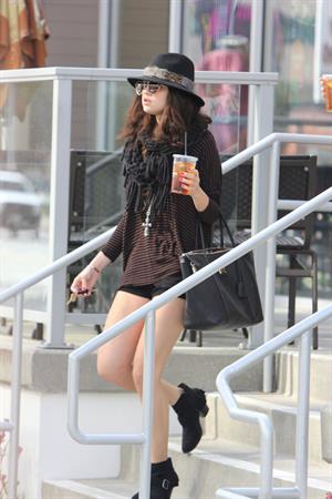 Selena Gomez leaving Panera Bread in LA 2/2/13 