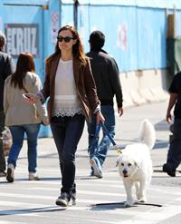 Olivia Wilde walking her dog in New York City - April 24, 2013 