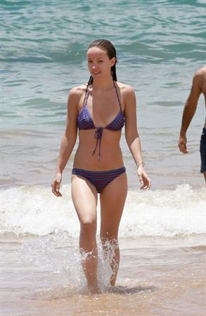 Olivia Wilde on the beach and in the water in Hawaii - May 26, 2013 