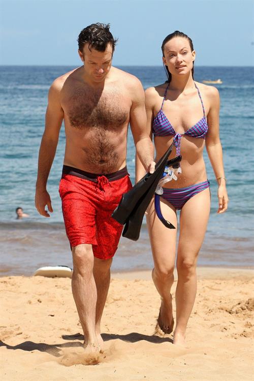 Olivia Wilde on the beach and in the water in Hawaii - May 26, 2013 