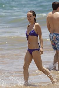 Olivia Wilde on the beach and in the water in Hawaii - May 26, 2013 