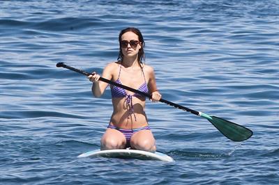 Olivia Wilde on the beach and in the water in Hawaii - May 26, 2013 