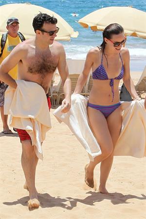 Olivia Wilde on the beach and in the water in Hawaii - May 26, 2013 