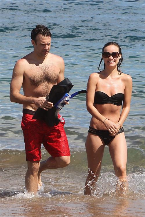 Olivia Wilde Bikini Pictures Olivia Wilde on the beach in Hawaii - May 27, 2013