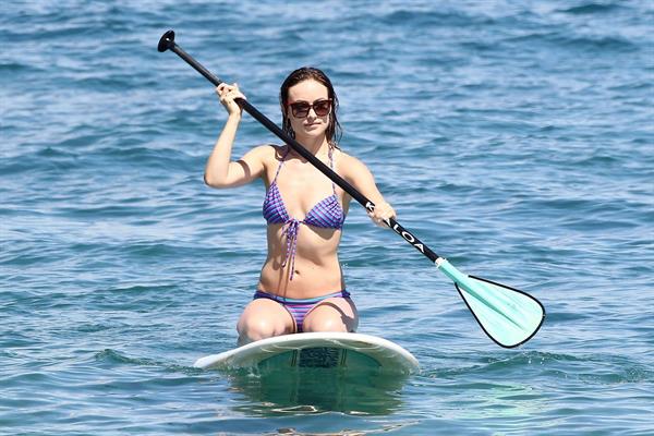 Olivia Wilde on the beach and in the water in Hawaii - May 26, 2013 