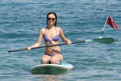 Olivia Wilde on the beach and in the water in Hawaii - May 26, 2013 