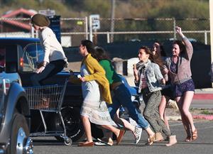 Taylor Swift filming a music video in Malibu 2/11/13 