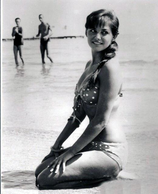 Claudia Cardinale in a bikini