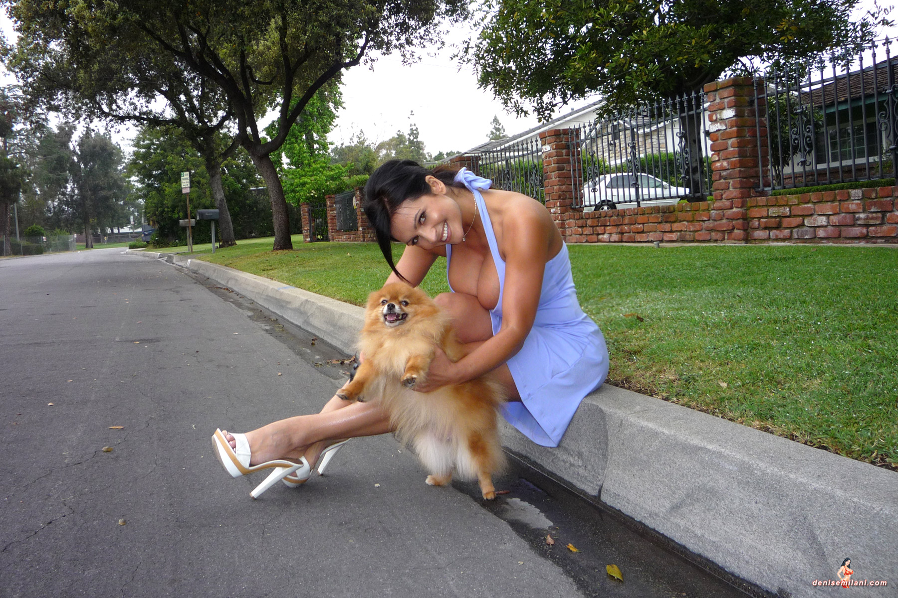 Denise Milani Snapshots - DogWalk