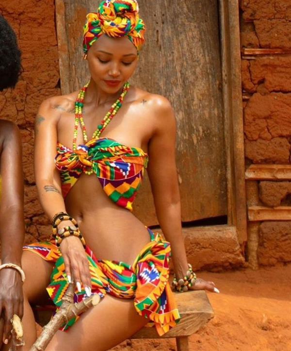 Huddah Monroe in a bikini