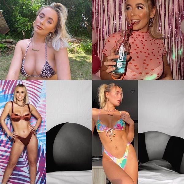 Millie Court boobs showing nice cleavage with her big tits and hot ass in thong bikinis and other revealing outfits from her private pics as well as photoshoots for her sexy photo collection.