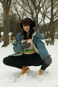 Daisy Wensday Strips in the Snow