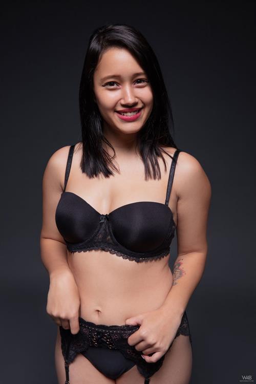 Lia Ponce Toying in Stockings