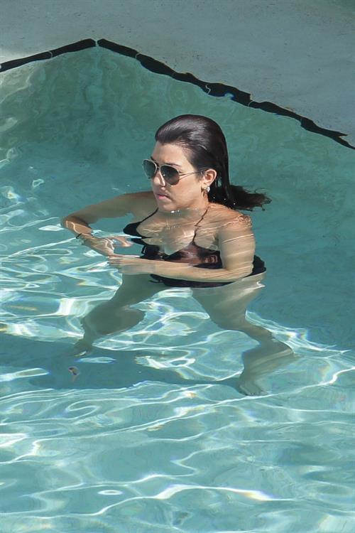 Kourtney Kardashian in a bikini