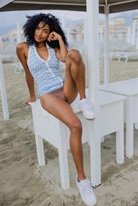 Exotic Barbie at the Beach