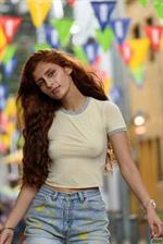 Rosa Calderon Cute Ginger in Shorts