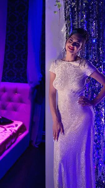 Prostitute in brothel