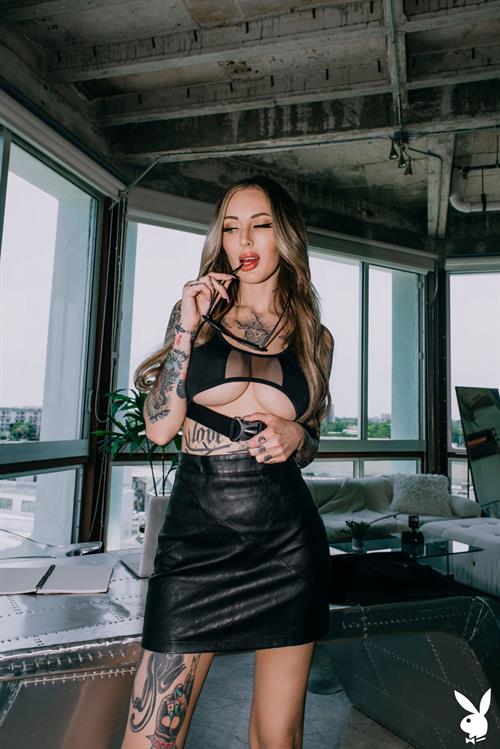 Paige Amaze Inked Blonde with Glasses