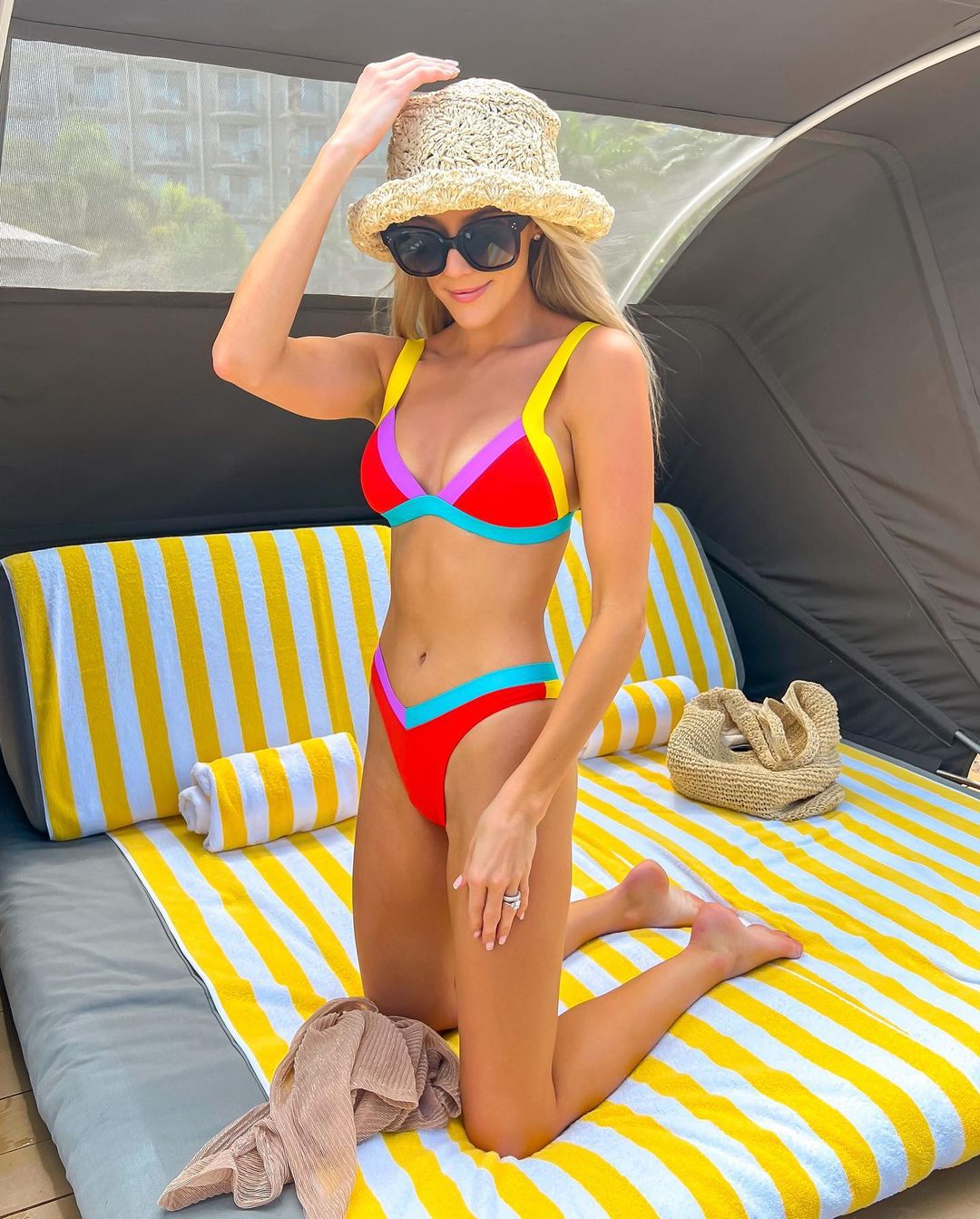 Janelle Paige Brandom in a bikini