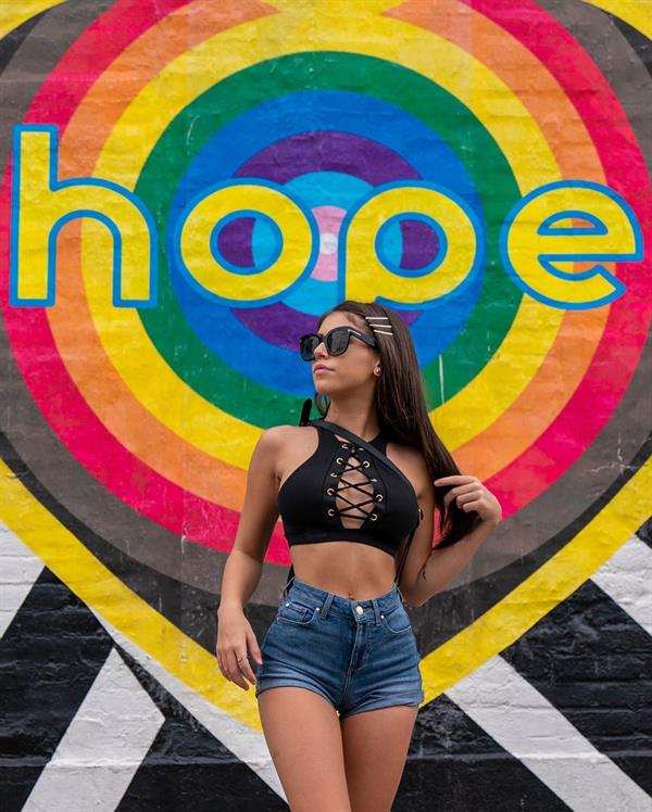 Daisy Dukes Jean Shorts - Rainbow Hope Wall