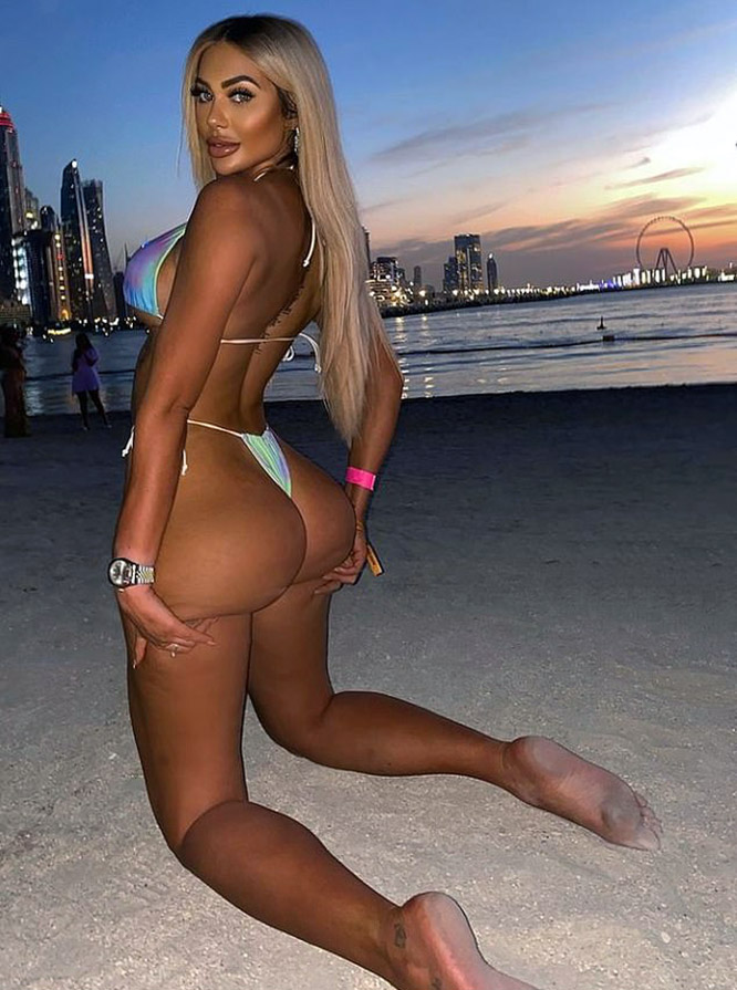 Chloe Ferry in a bikini - ass