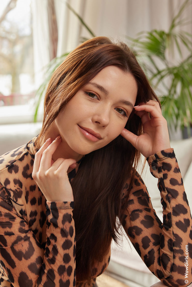 Mila Azul Takes off her Bodysuit