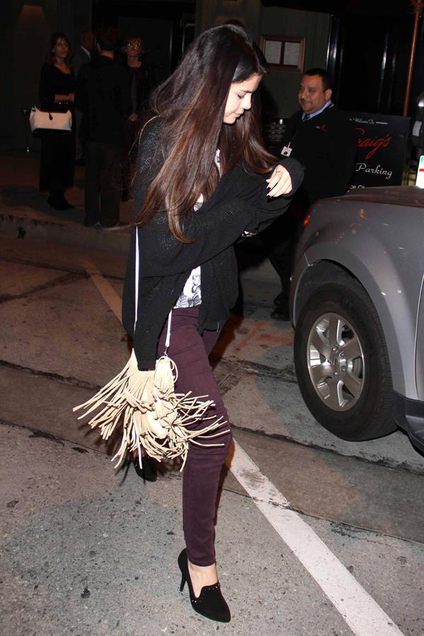 Selena Gomez heads to a date in West Hollywood on February 27, 2013