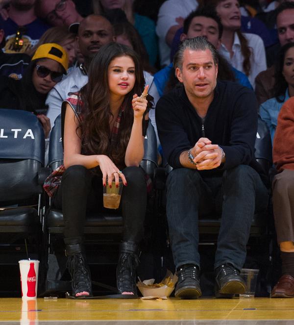 Selena Gomez at Lakers vs Kings game 3/17/13 