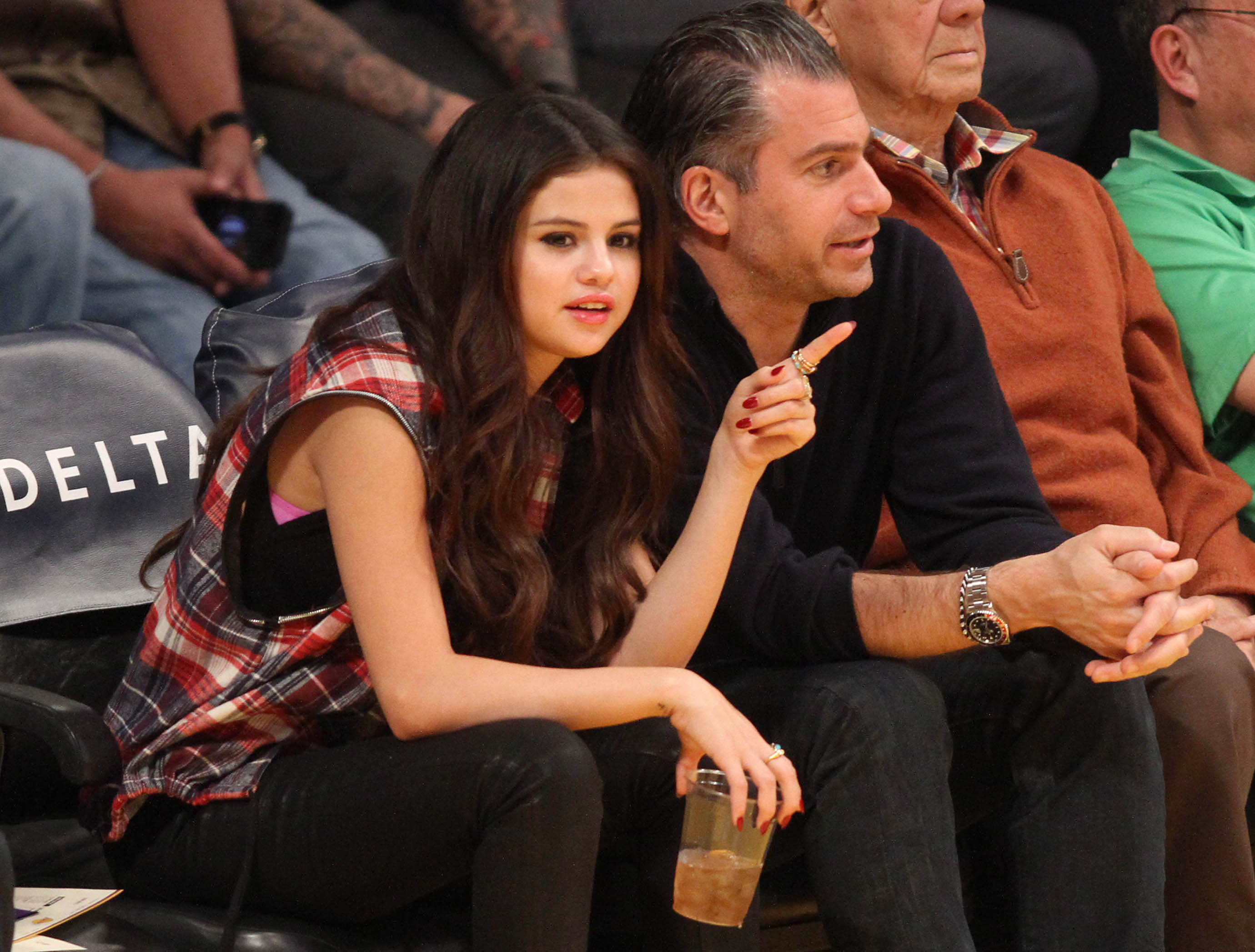 Selena Gomez at Lakers vs Kings game 3/17/13 