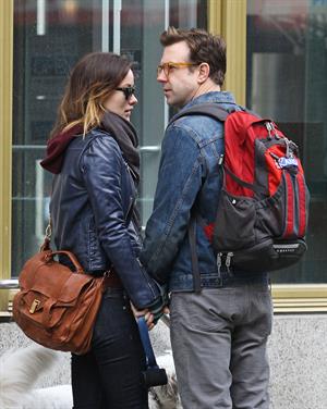 Olivia Wilde out walking her dog in New York City - February 16, 2013 
