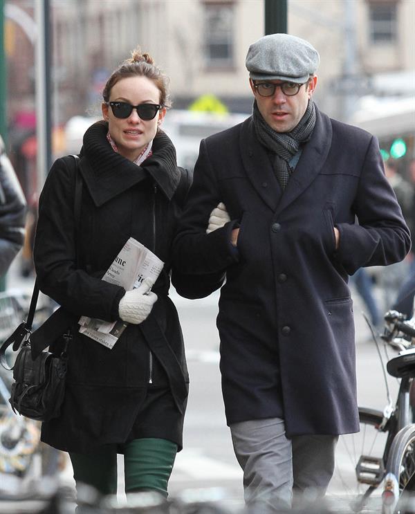 Olivia Wilde out walking in New York City on February 20, 2013