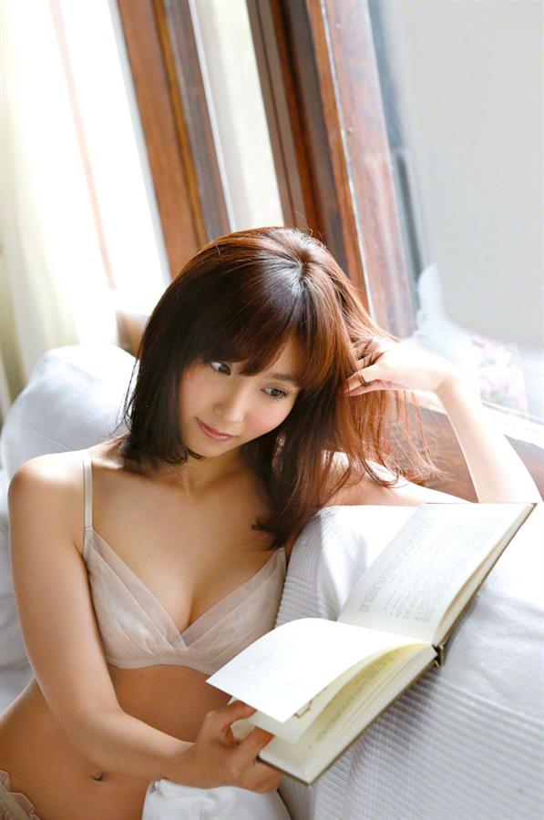 Risa Yoshiki in lingerie