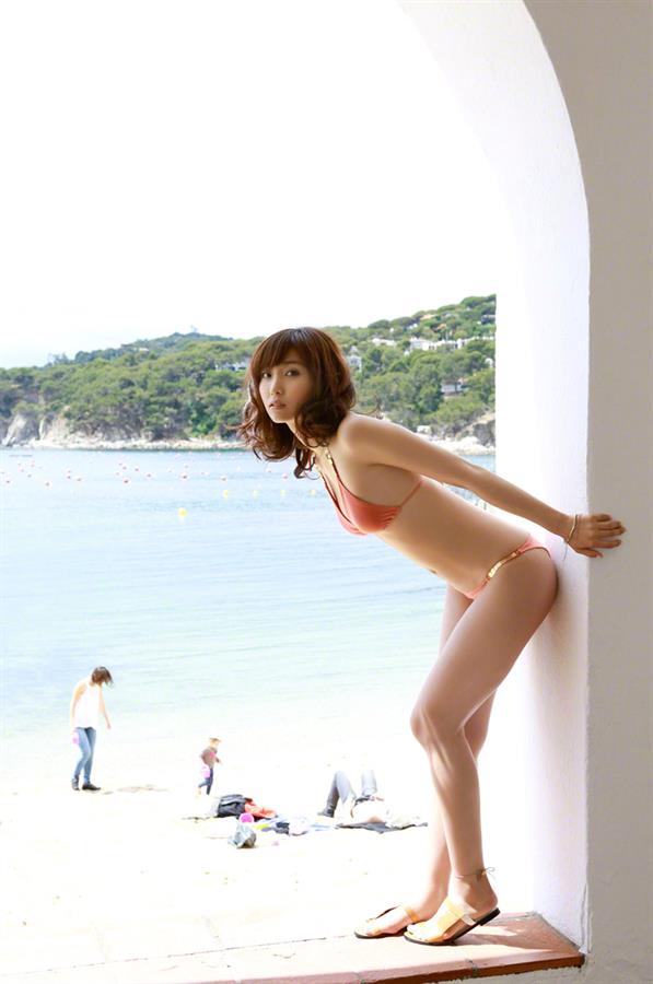 Risa Yoshiki in a bikini