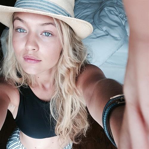 Gigi Hadid taking a selfie