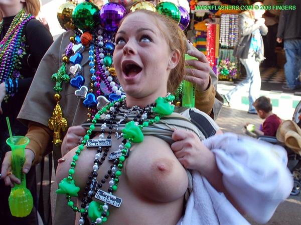 Topless women at Mardi Gras 2024 