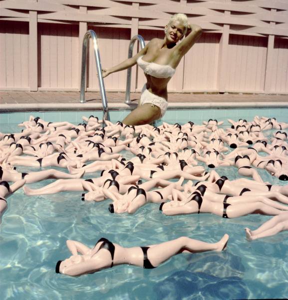 Jayne Mansfield in a bikini