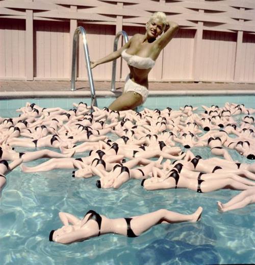 Jayne Mansfield in a bikini