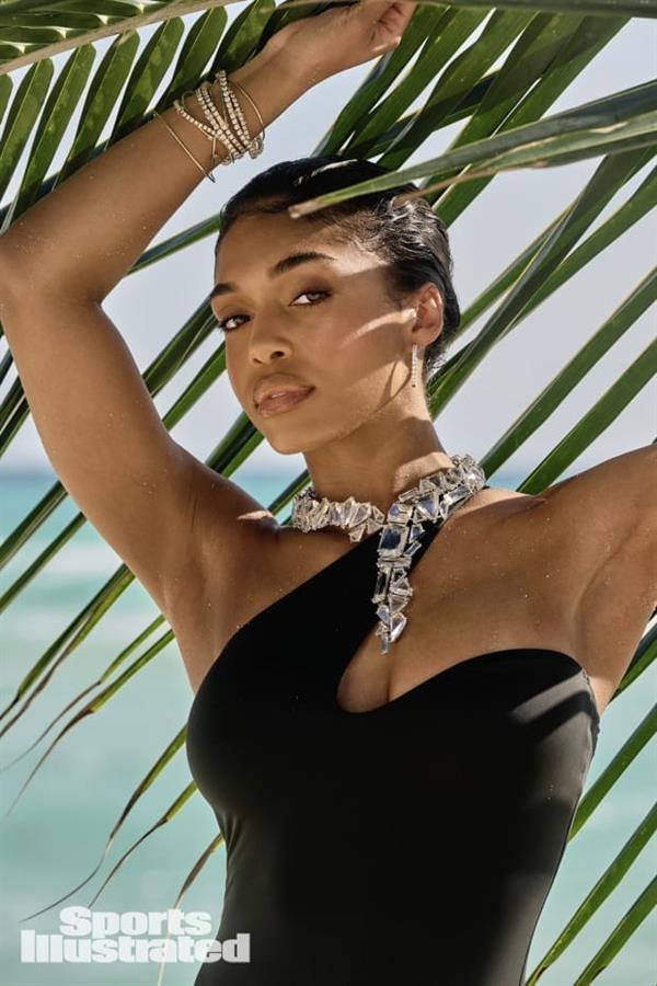 Lori Harvey in a bikini