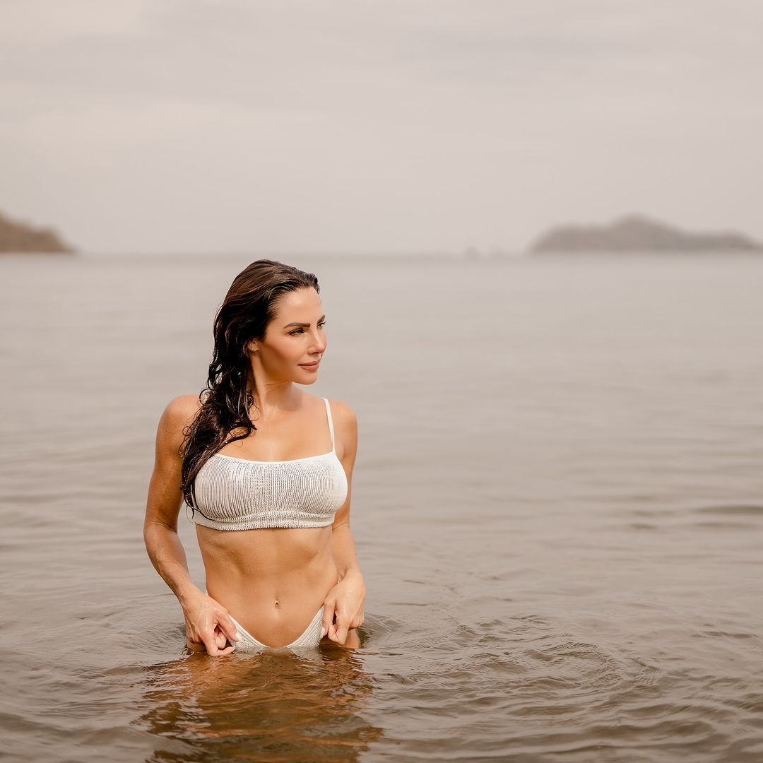 Connie Carter in a bikini