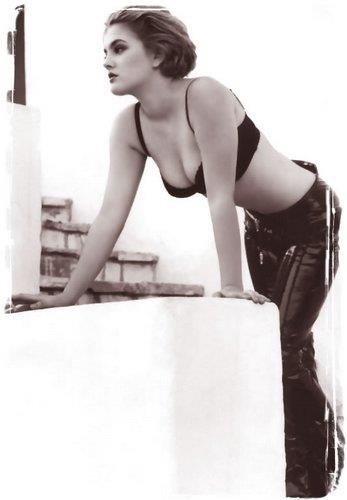 Drew Barrymore in lingerie