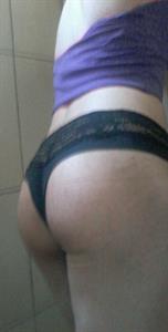 Natalie Teth taking a selfie and - ass