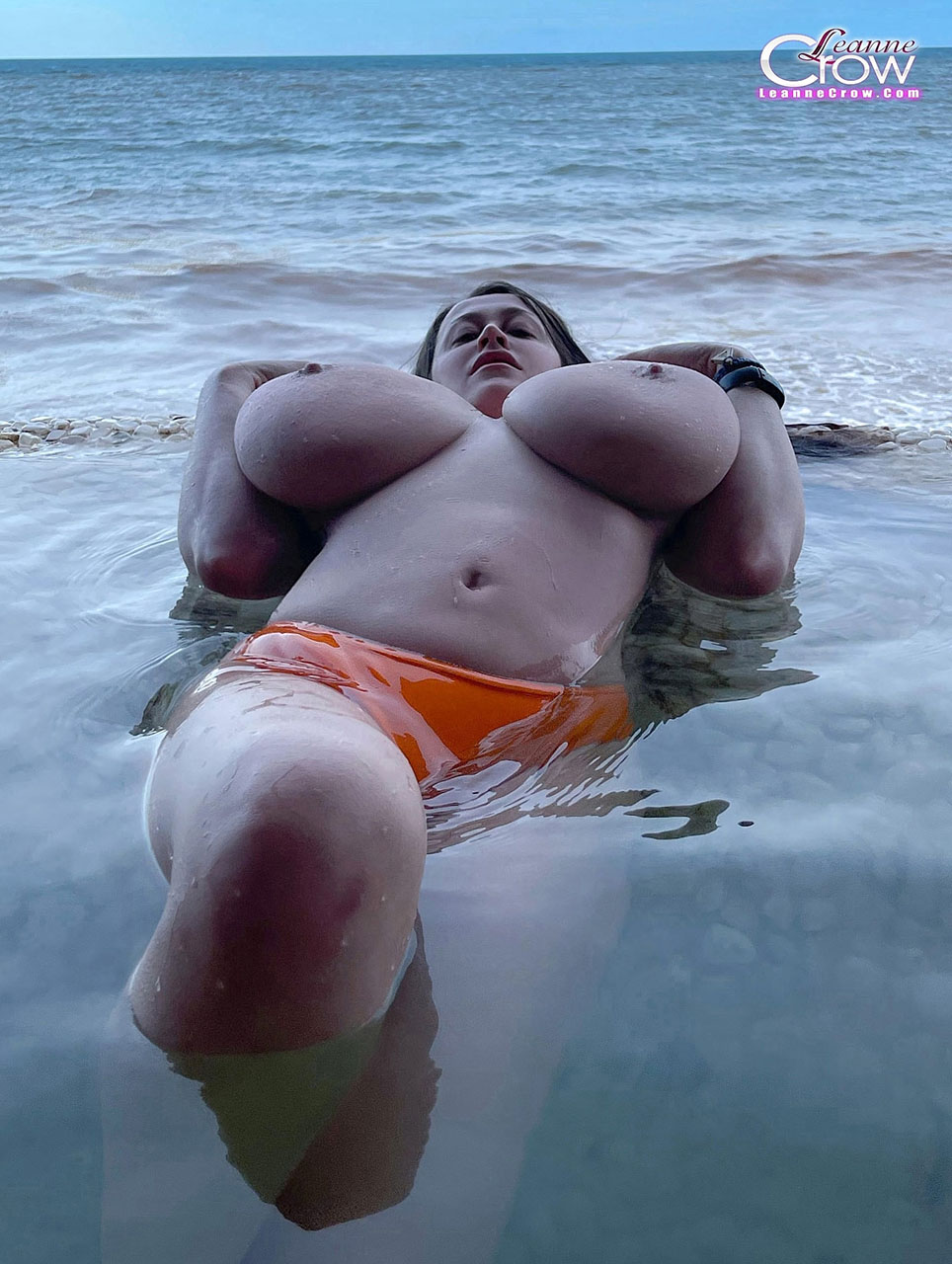 Leanne Crow - Orange Bikini In Paradise Set 4