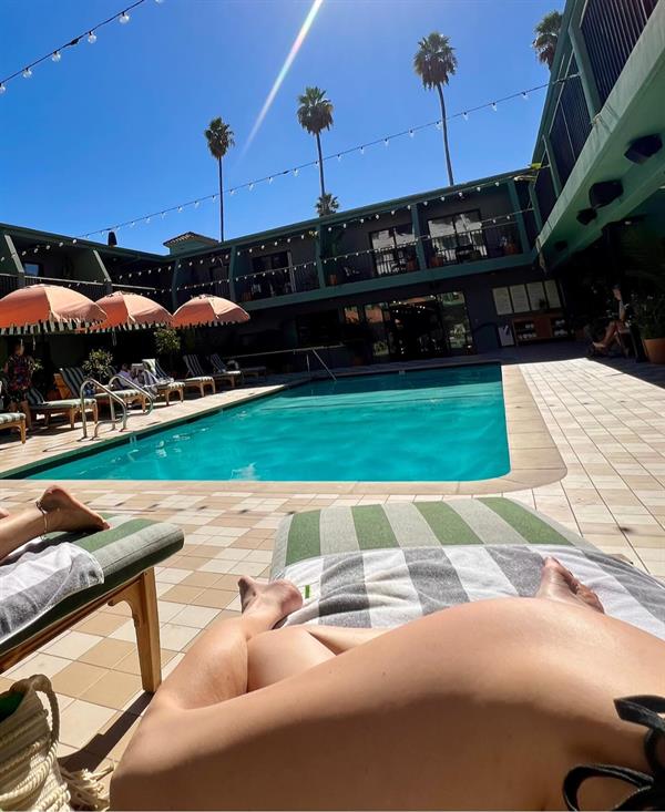 Cecilia Foss in a bikini