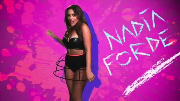 Nadia Forde in lingerie