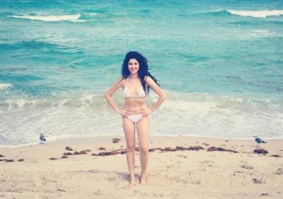 Celeste Buckingham in a bikini