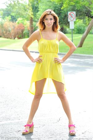 Hannah FTV Nude Pictures Hannah is hot in yellow