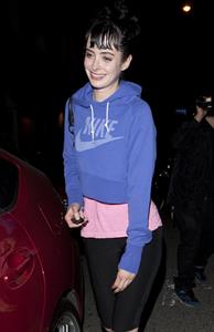 Krysten Ritter - Wearing spandex leaving Moshka Yoga LA in Los Angeles (May 29, 2012)