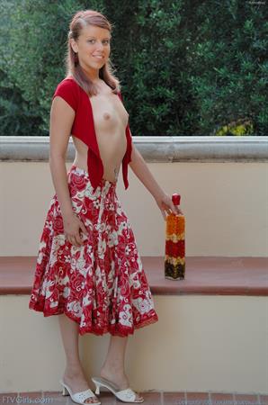 Annalina FTV Nude Pictures Annalina plays in the garden